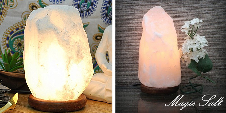 Magic Salt Rare Natural White Himalayan Rock Salt Lamp