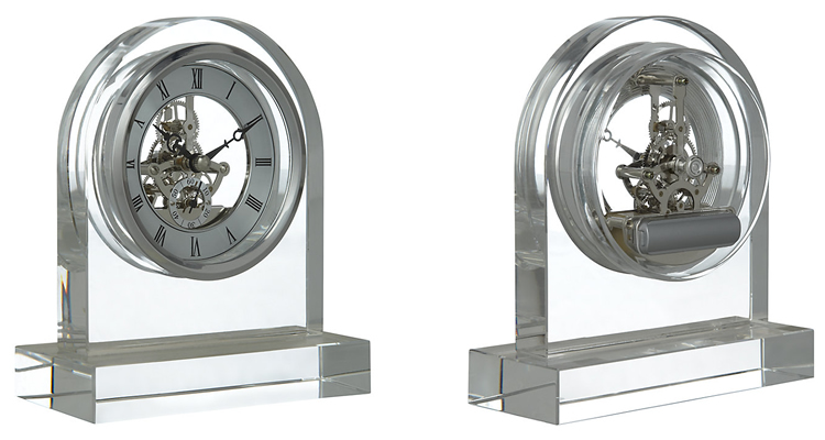 Crystal Dome Skeleton Clock by London Clock