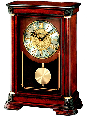 Seiko Wooden Pendulum Mantel Clock | QXQ008B