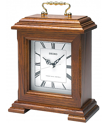 Seiko Radio Controlled Wooden Mantel Clock | QXR130B